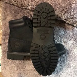 Navy blue timberland boots